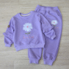 Ensemble Jogging Lavande – Fille – Motif Fleur