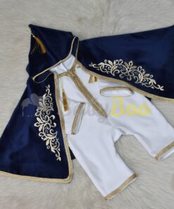 Ensemble Traditionnel Bébé – Bleu Nuit & Doré