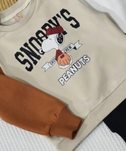 Alternative view of Ensemble Jogging Garçon–S-NOOPY–Cool chocolat  et noir