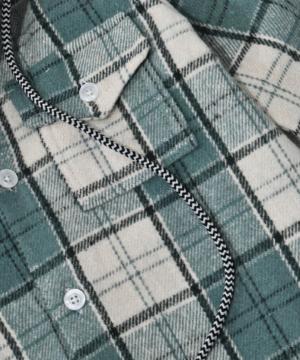 Alternative view of Ensemble 2 Pièces – Surchemise vert d'eau à Capuche & Jogging Molleton Gratté