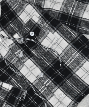 Alternative view of Ensemble 2 Pièces – Carreaux Noir & Gris