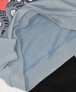 Alternative view of Ensemble bébé à capuche – COOL BOY – Bleu Gris & Noir