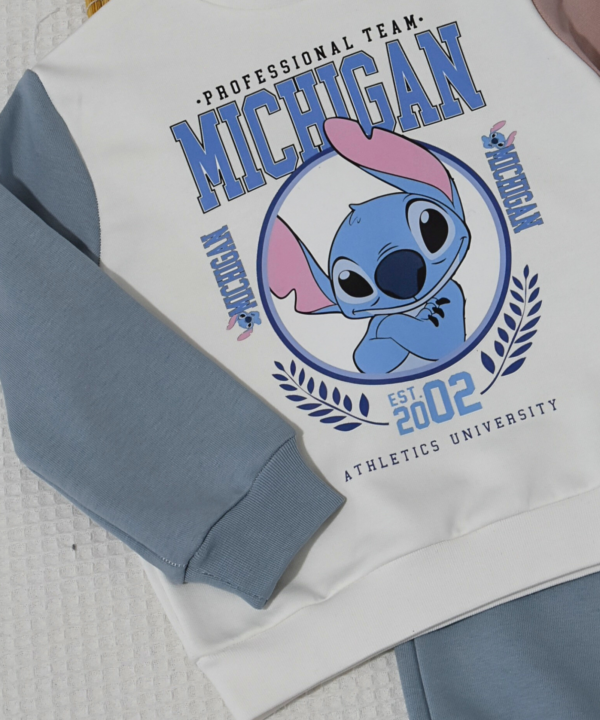 Ensemble jogging enfant “Michigan pastel mix” – coton premium OEKO-TEX® – Image 4
