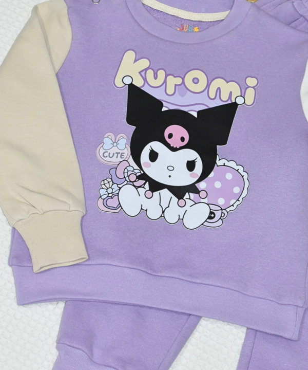 Ensemble jogging fille “Pastel Lovely Purple” – coton premium OEKO-TEX® – Image 4