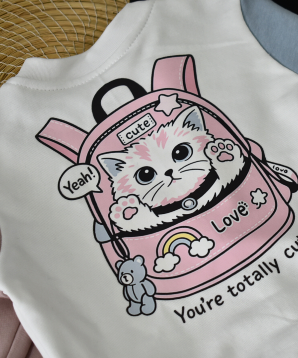 Ensemble Jogging “Petit Chat Backpack” – Multicolore – Image 5
