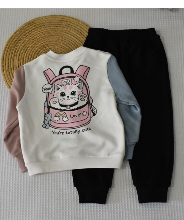 Ensemble Jogging “Petit Chat Backpack” – Multicolore – Image 4