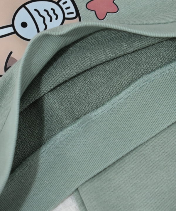 Ensemble jogging enfant A Capuche Capybara pastel vert - – Image 3