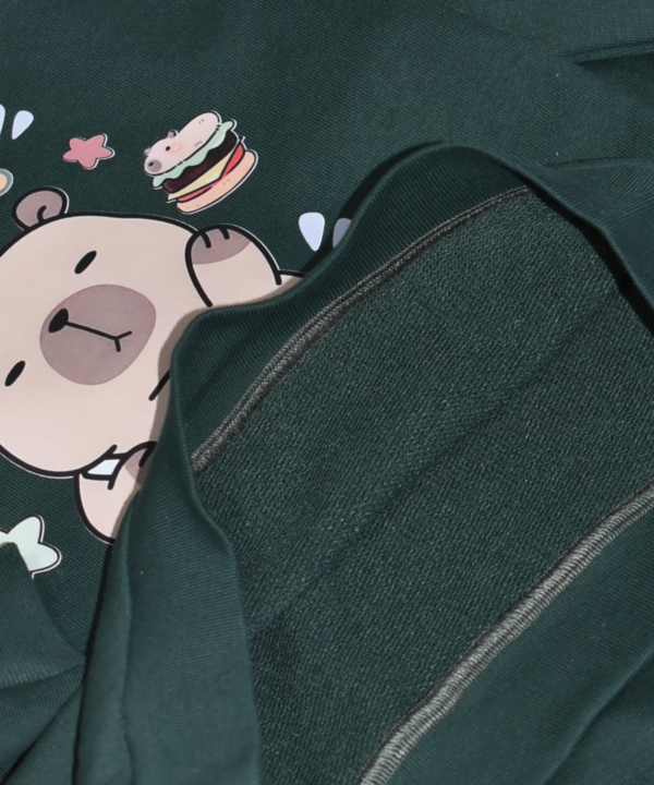 Ensemble jogging enfant “Capybara vert foncé” – coton premium OEKO-TEX® – Image 5