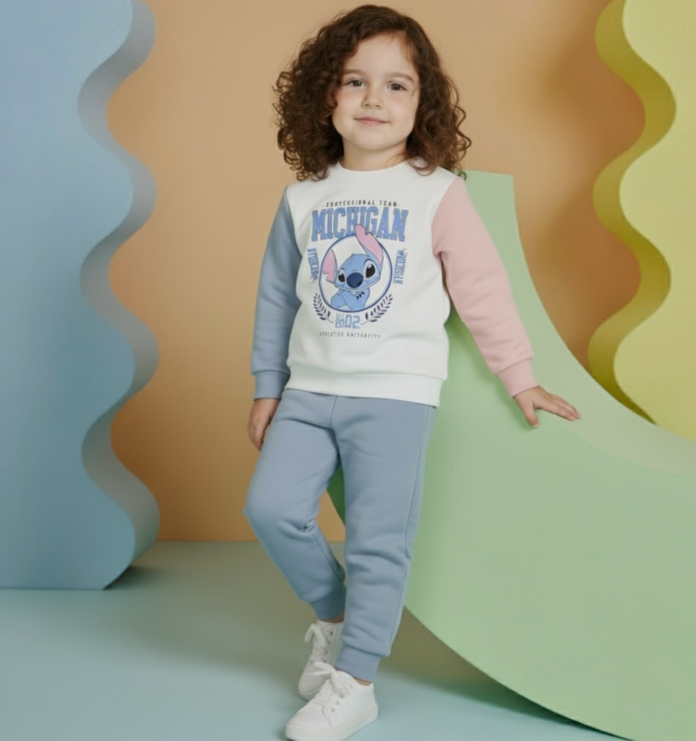 Ensemble jogging enfant “Michigan pastel mix” – coton premium OEKO-TEX®