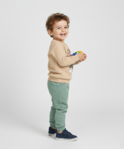 Alternative view of Ensemble jogging garçon “Air Force Bunny” – coton premium OEKO-TEX®