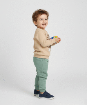 Alternative view of Ensemble jogging garçon “Air Force Bunny” – coton premium OEKO-TEX®