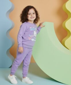 Ensemble Jogging “Petit Chat Doux” – Lavande Pastel