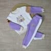 Jogging bébé Be Brave – Molleton 100% coton gratté Violet