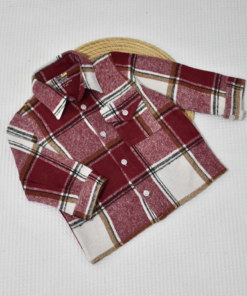 Surchemise en Flanelle – Carreaux All-Over Bordeaux