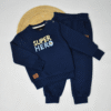 Ensemble Bébé Hiver – Sweat Super Hero Brodé & Jogging | 100% Coton Molleton 320g