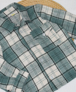 Alternative view of Sur_Chemise à Carreaux Enfant – Flanelle Douce & Chaude