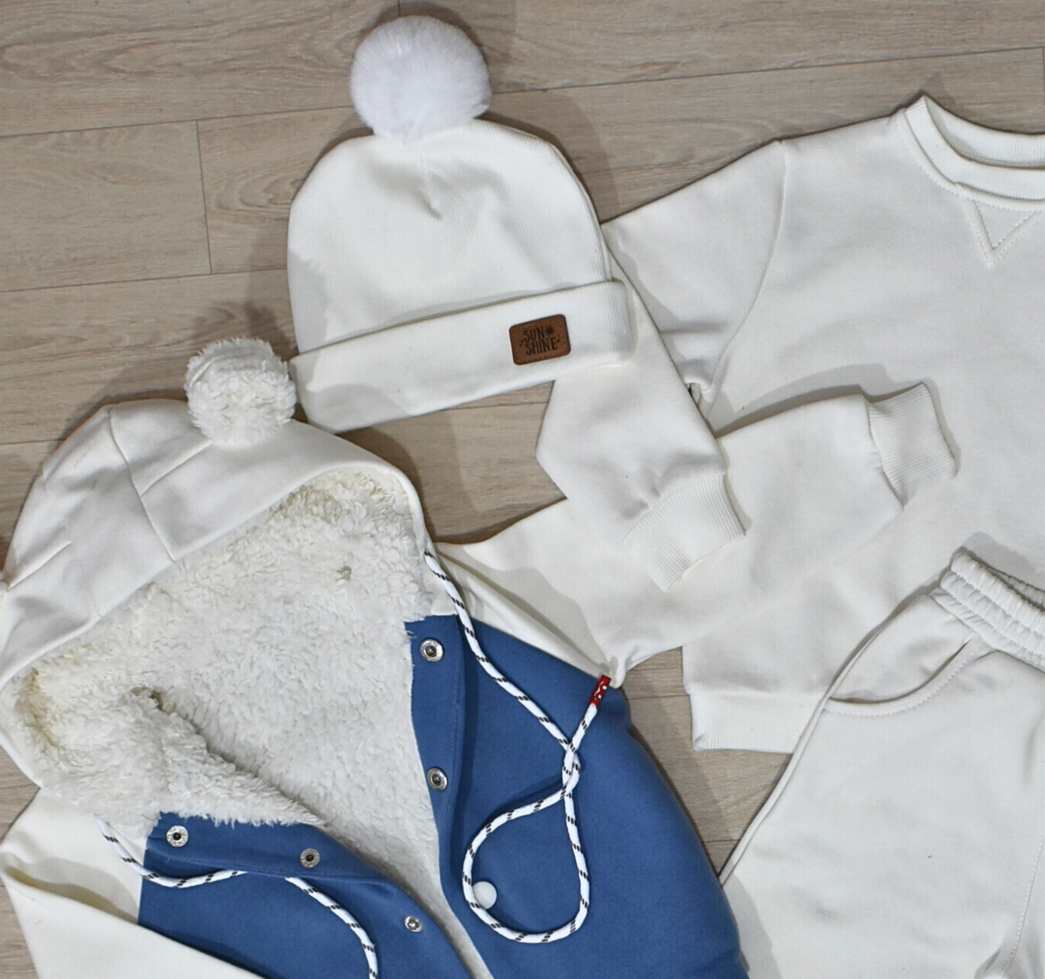 Ensemble Hiver Bébé – Molleton Gratté Premium – 4 Pièces – Image 3