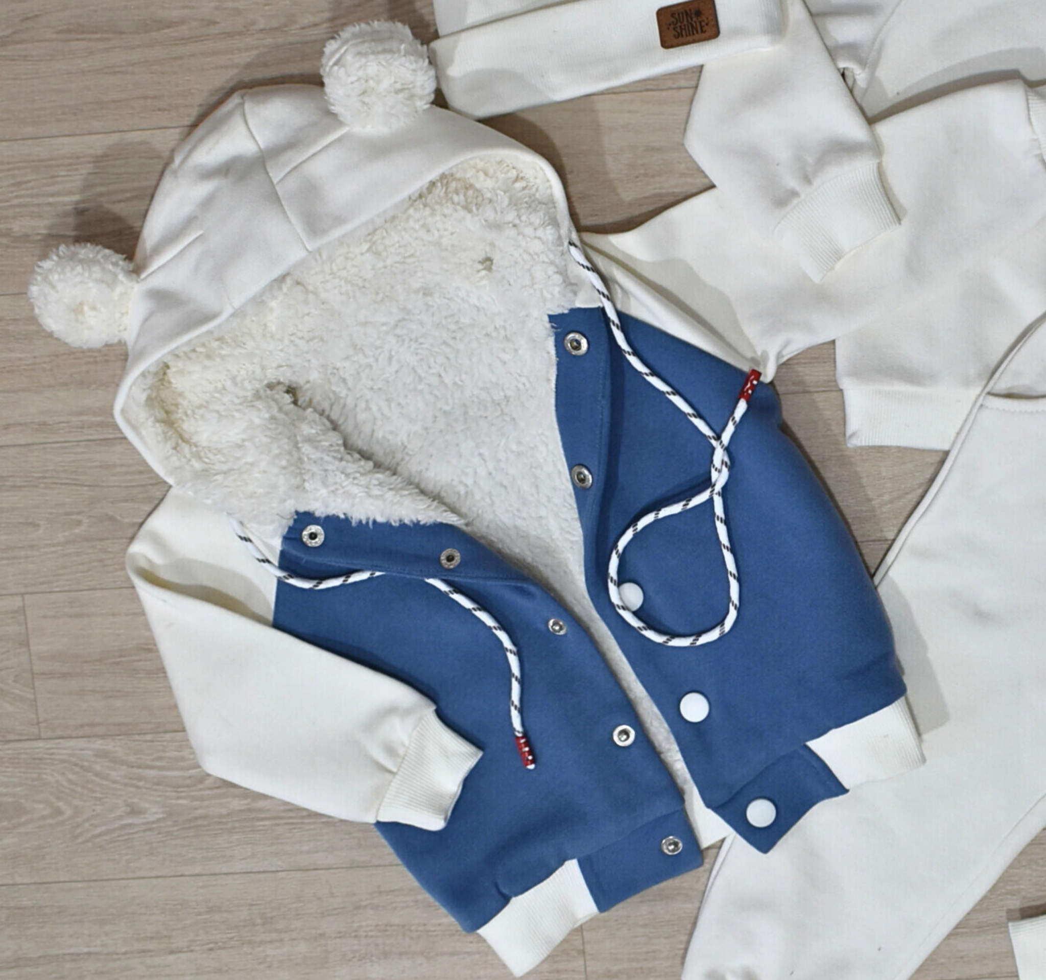 Ensemble Hiver Bébé – Molleton Gratté Premium – 4 Pièces – Image 2