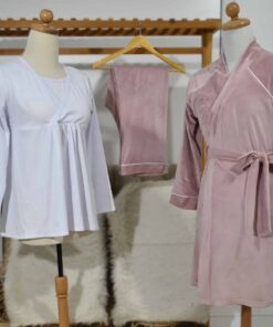 Pyjama Velours Douceur – Vieux Rose
