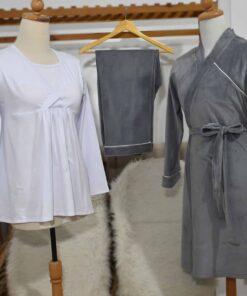 Pyjama Velours Douceur – Gris