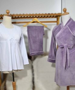 Pyjama Velours Douceur – Violet