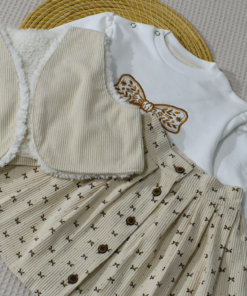Alternative view of Ensemble bébé fille – Broderie Papillon