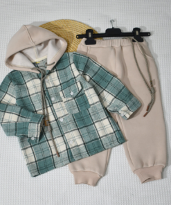 l'ensemble bébé hiver Babyboo vert 1