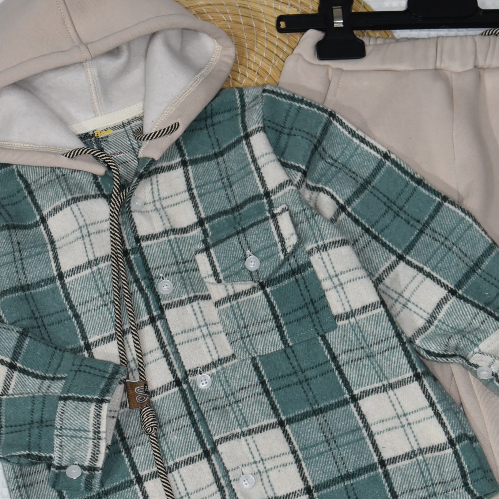 l'ensemble bébé hiver Babyboo vert 1