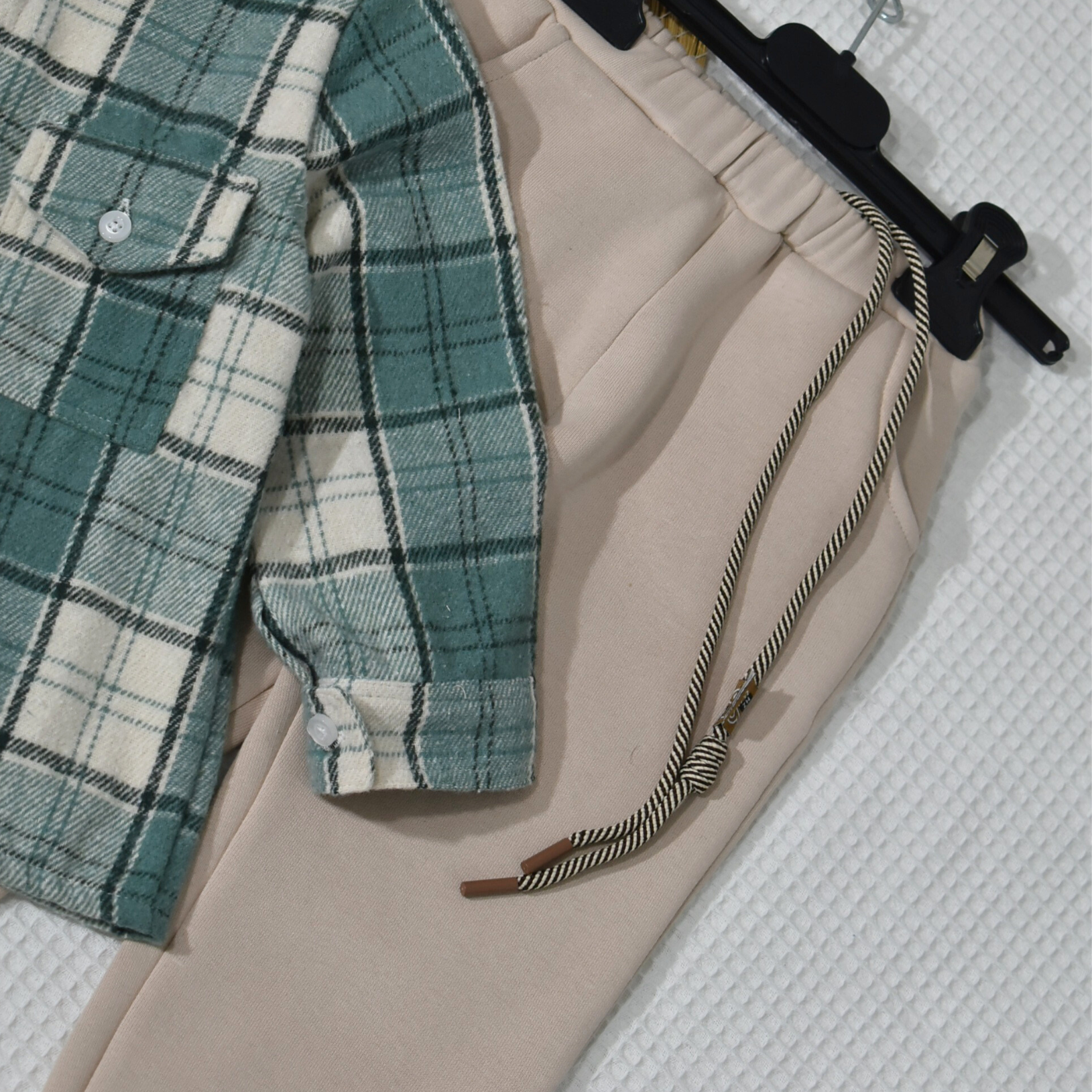 l'ensemble bébé hiver Babyboo vert 1