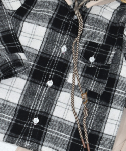 Ensemble bébé & enfant hiver- Chemise Carreaux & Pantalon Noir | Babyboo