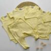 Pack Essentiel Naissance jaune garçon - 5 Pièces en Pur Coton Oeko-Tex