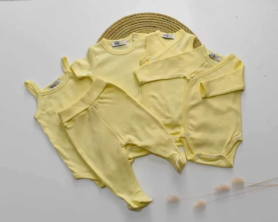 Pack body bébé coton.