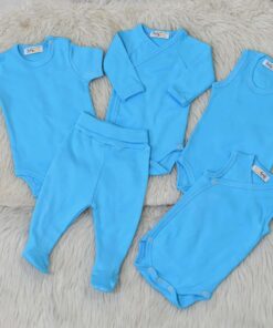 Pack Essentiel Naissance Rose – 5 Pièces en Pur Coton Oeko-Tex