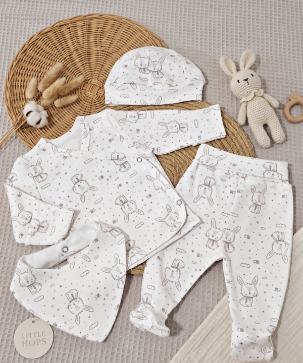Kit Naissance 4 Pièces Motifs LAPIN – Image 3