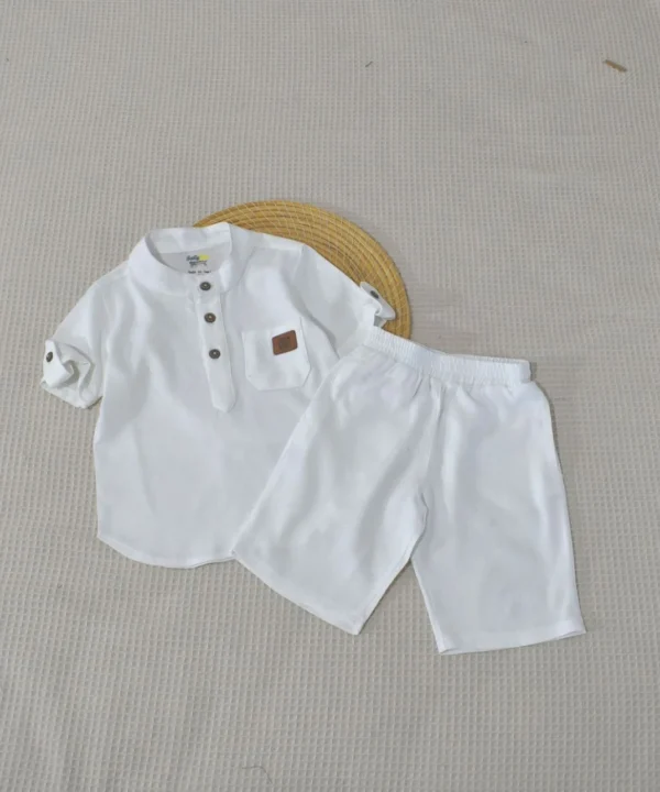 Ensemble en Lin Bébé et Enfant - Tenue Été & Cérémonie | Babyboo – Image 4