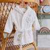 Peignoir Enfant Pur Coton Doux personnalisé - motifs Couronne