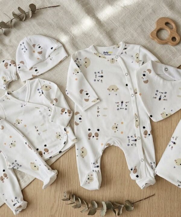 PACK Naissance 7 Pièces - Motif animaux
