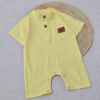 Barboteuse en Lin Premium pour Bébé - jaune | Babyboo