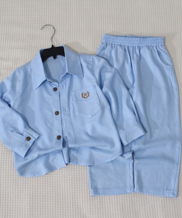 Ensemble Garçon Premium Chemise et Pantalon - Ciel