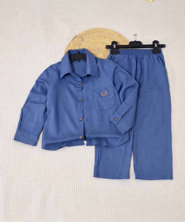 Ensemble Garçon Premium Chemise et Pantalon - Bleu