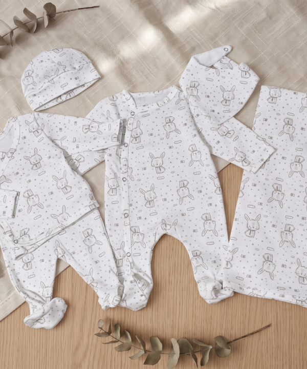 PACK Naissance 7 Pièces - Motif lapin