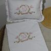 Parure de Lit Bébé Personnalisée – Drap & Coussin  Modéle "KMAR"