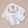 Cape de Bain Bébé Personnalisée (Éponge 100% coton) – Modéle "Elyes"