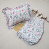 Parure de Lit Bébé Pur Coton à Volants – Motif Éléphants et Ballons