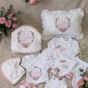 Pack Naissance Personnalisé "Couronne Florale" – 11 Pièces Brodé au Prénom